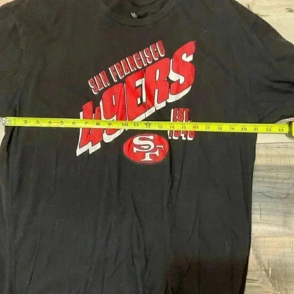 Men’s Junk Food Black San Francisco 49ers Slant T-Shirt XL - Picture 2 of 5